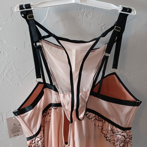 Auden Pink Lingerie Babydoll  Sexy 2 Piece Set Size XL Perfect for Valentines. - Picture 6 of 8